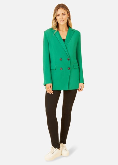 Yumi Green Relaxed Blazer