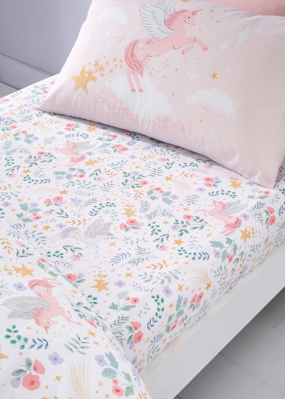Catherine Lansfield Fairytale Unicorn Fitted Sheet