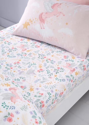 Catherine Lansfield Fairytale Unicorn Fitted Sheet