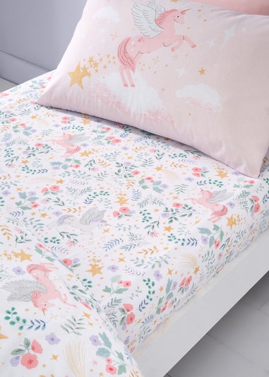 Catherine Lansfield Fairytale Unicorn Fitted Sheet