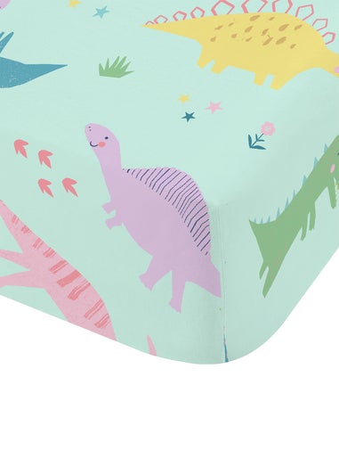 Catherine Lansfield Kids Dinosaur Friends Fitted Sheet