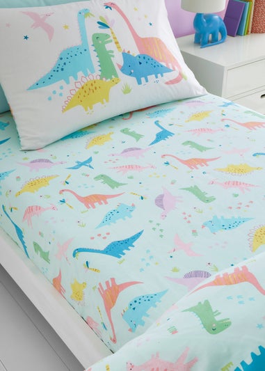 Catherine Lansfield Kids Dinosaur Friends Fitted Sheet