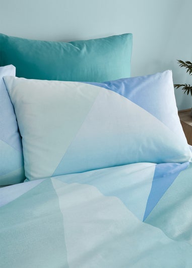 Catherine Lansfield Ombre Larsson Geo Reversible Duvet Cover Set