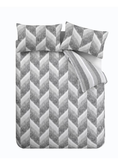 Catherine Lansfield Kamari Stripe Reversible Duvet Cover Set