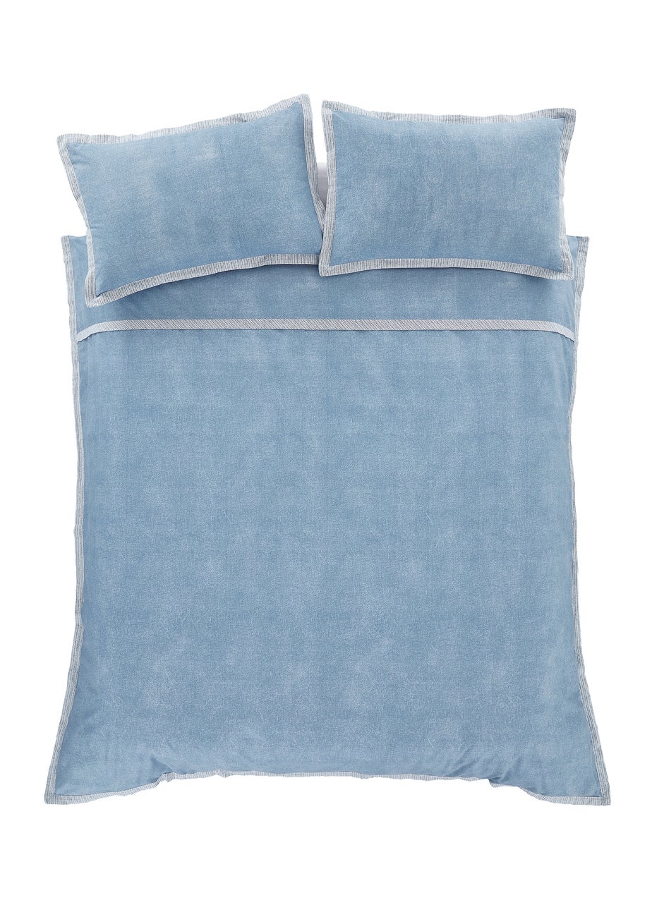 Catherine Lansfield Oslo Textured Trim Duvet Cover Set