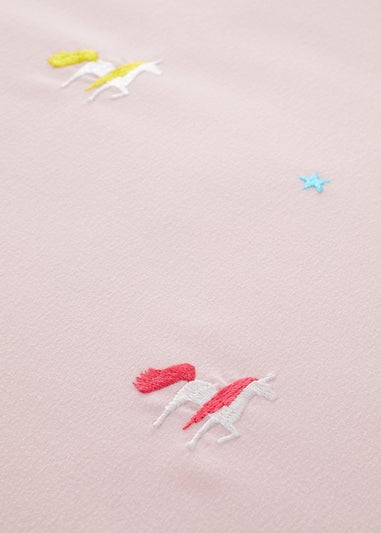 Catherine Lansfield Embroidered Unicorn Duvet Cover Set
