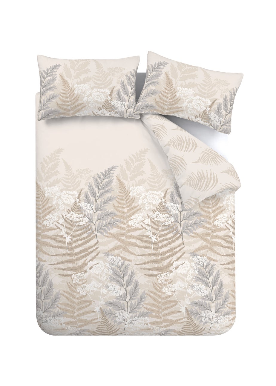 Catherine Lansfield Floral Foliage Reversible Duvet Cover Set