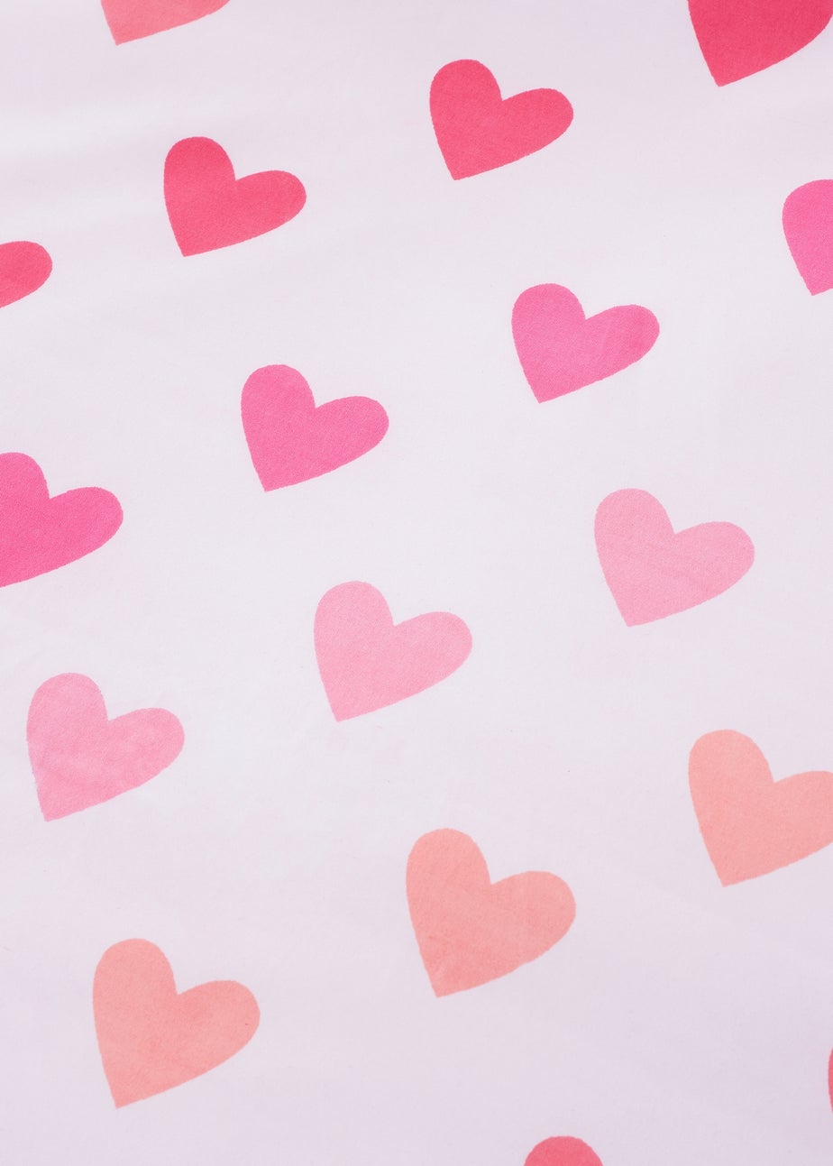 Catherine Lansfield So Soft Hearts and Stripes Fitted Sheets Two Pack