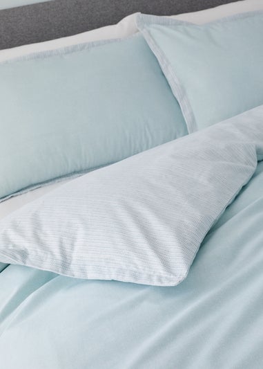 Catherine Lansfield Oslo Textured Trim Duvet Cover