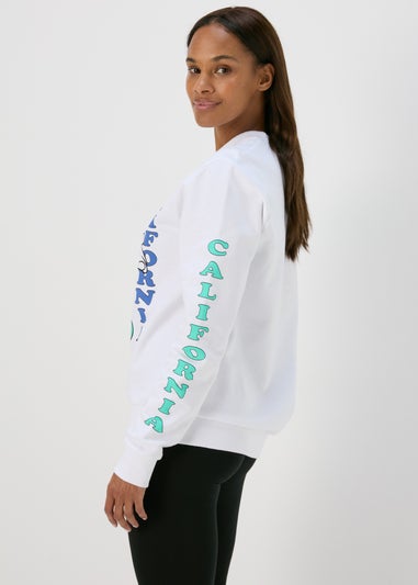 Disney White Retro Mickey Sweatshirt