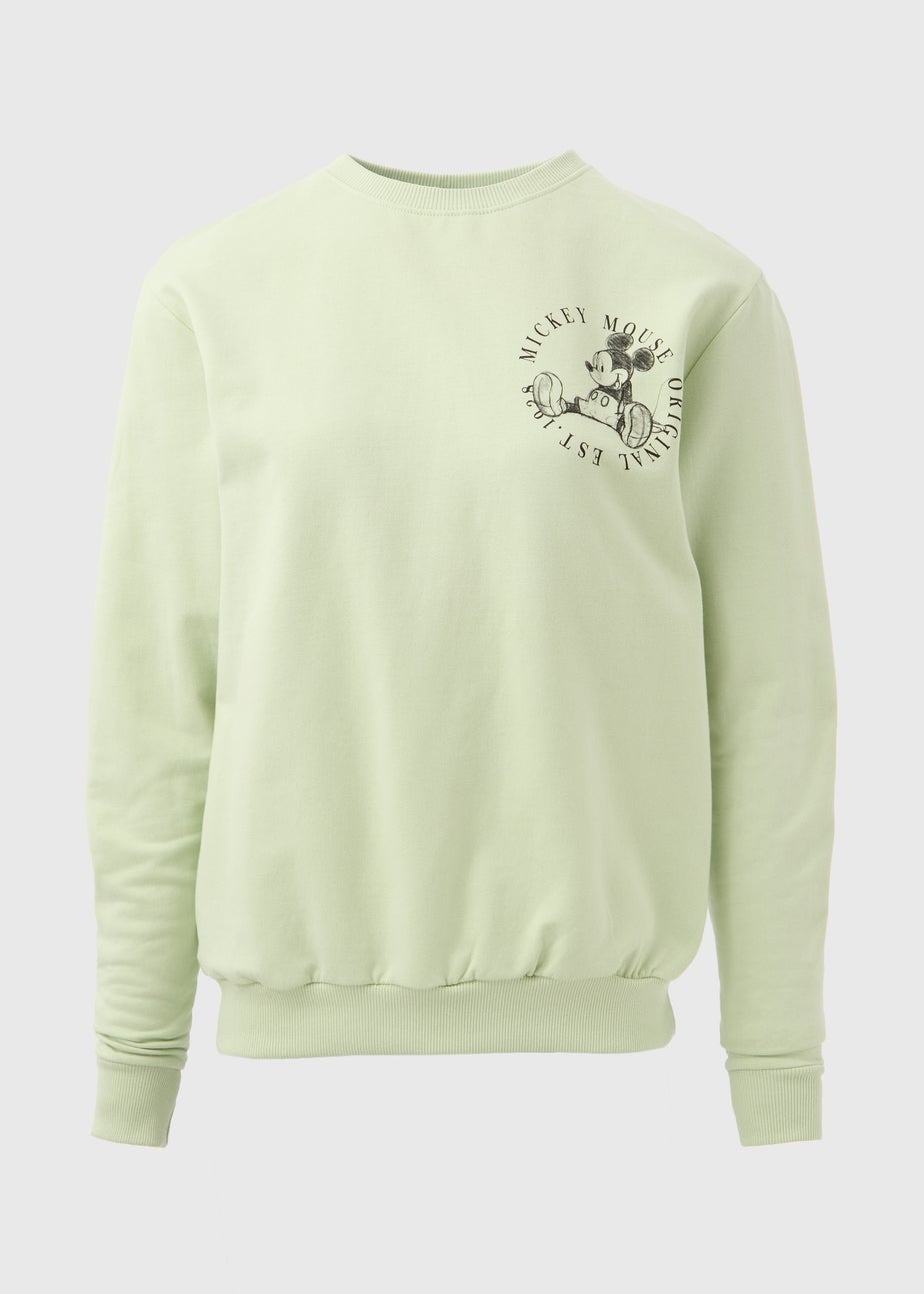Disney Green Front & Back Mickey Sweatshirt
