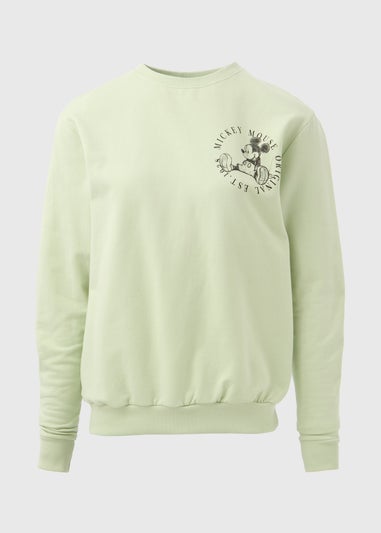 Disney Green Front & Back Mickey Sweatshirt