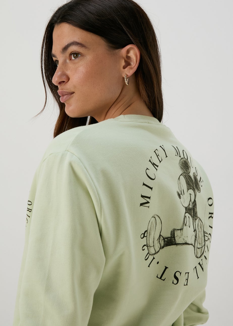 Disney Green Front & Back Mickey Sweatshirt