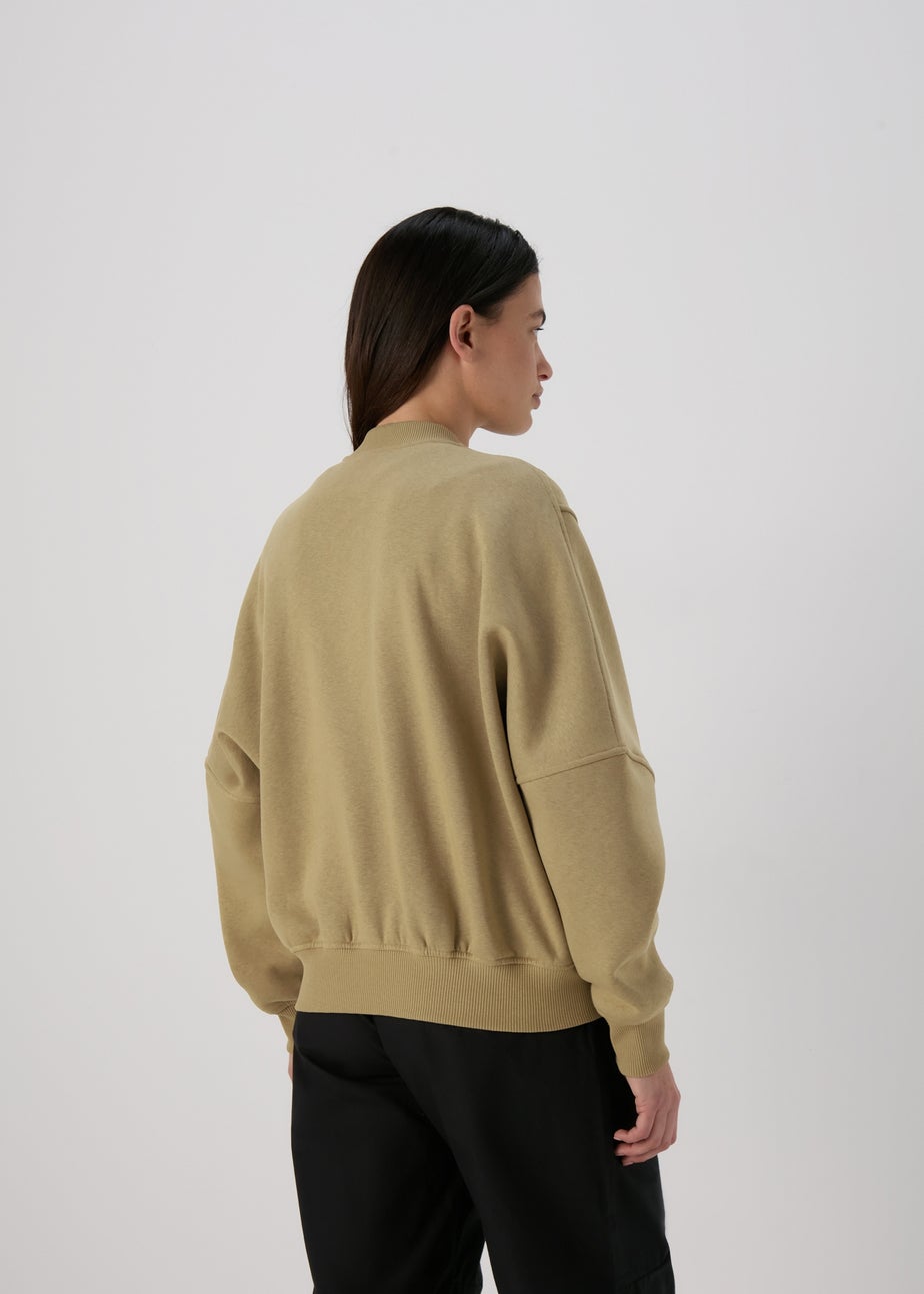 Green Sweat Bomber Jacket