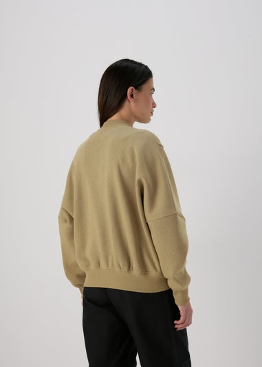 Green Sweat Bomber Jacket