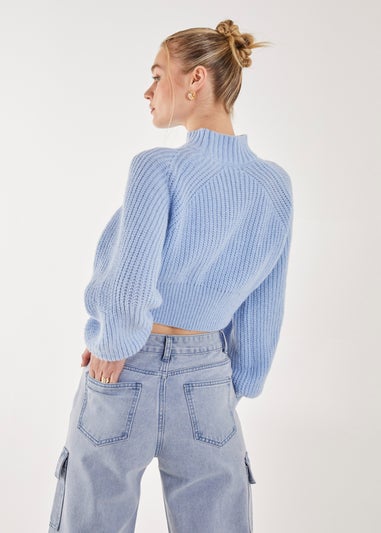 Pink Vanilla High Neck Knitted Jumper