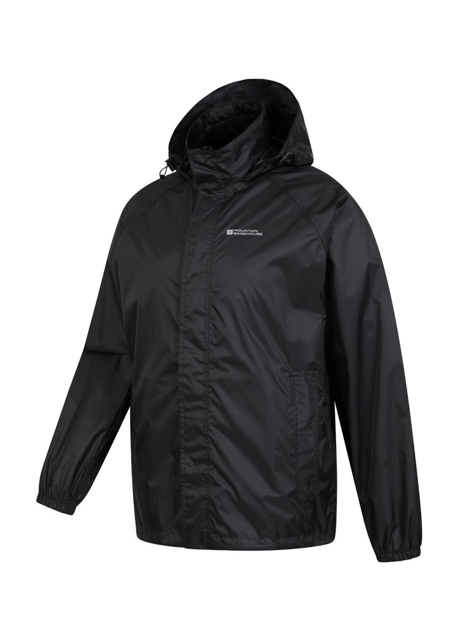 Mountain Warehouse Black Pakka II Waterproof Jacket