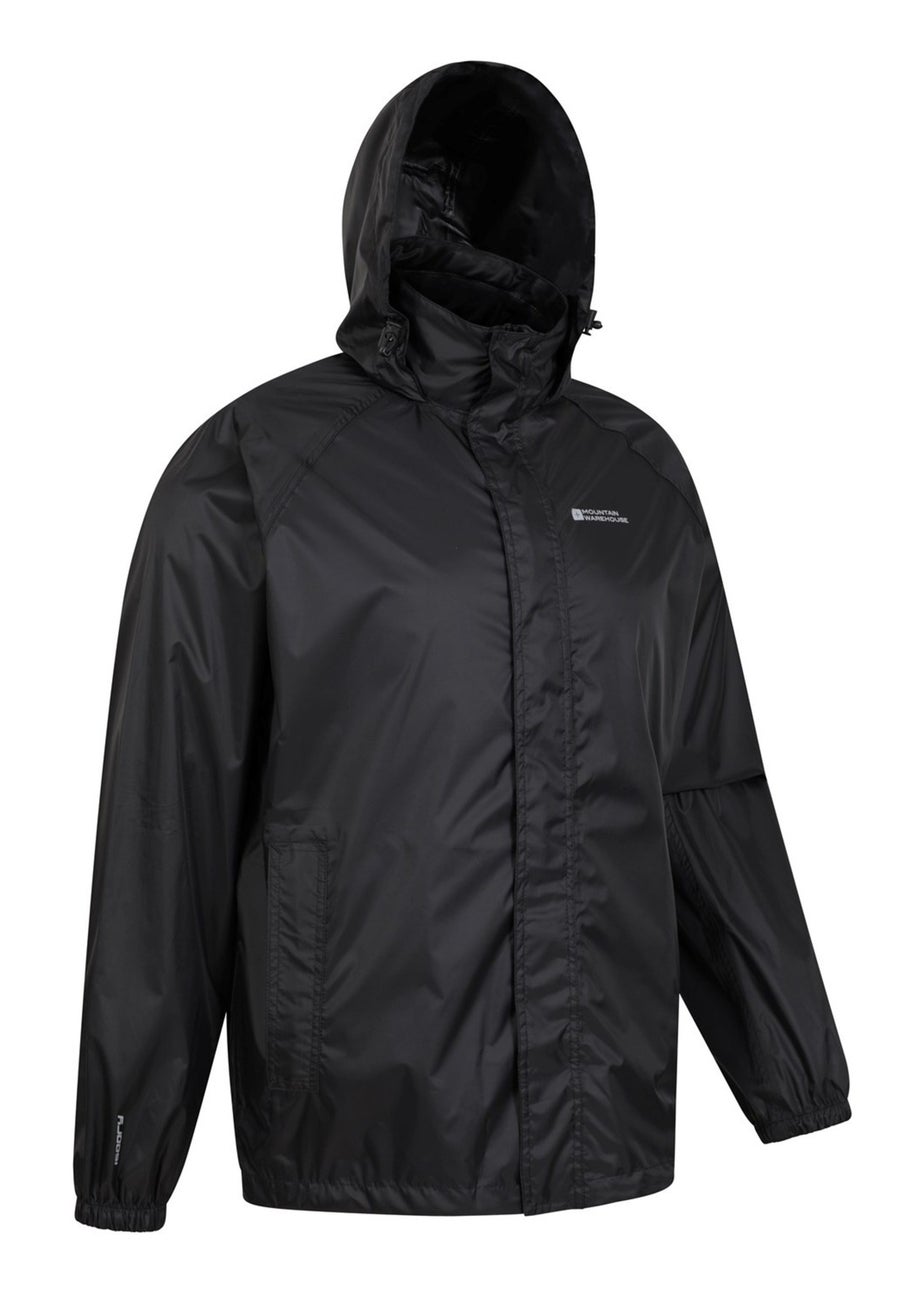 Mountain Warehouse Black Pakka II Waterproof Jacket