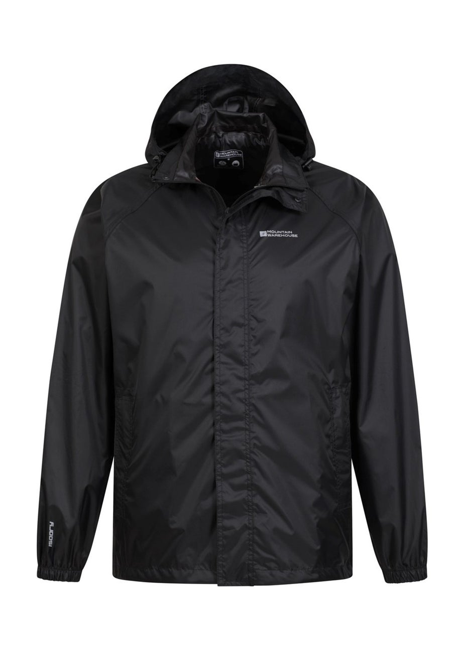 Mountain Warehouse Black Pakka II Waterproof Jacket