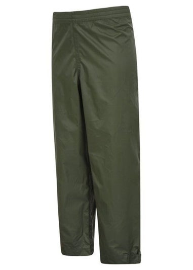 Mountain Warehouse Kids Khaki Pakka Waterproof Over Trousers (2-14yrs)