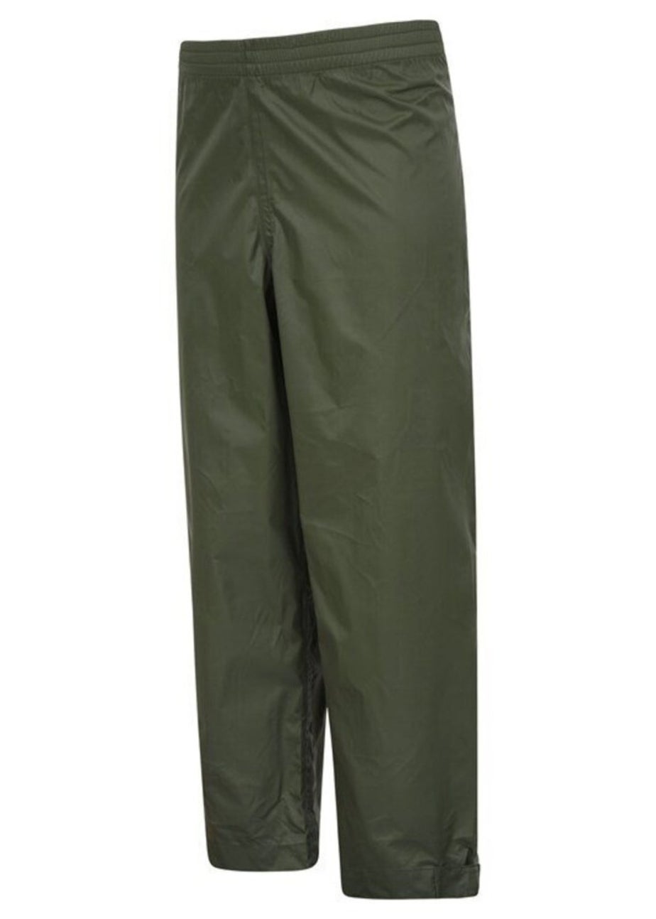 Mountain Warehouse Kids Khaki Pakka Waterproof Over Trousers (2-14yrs)