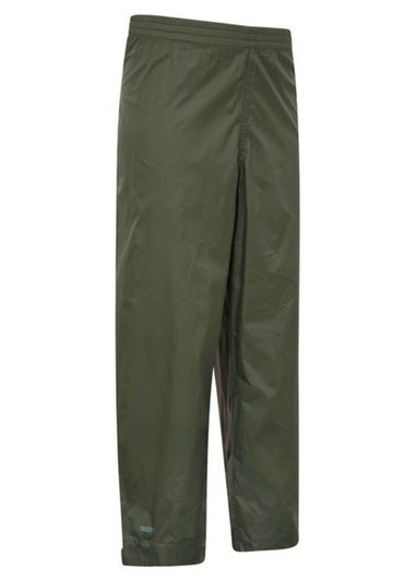Mountain Warehouse Kids Khaki Pakka Waterproof Over Trousers (2-14yrs)