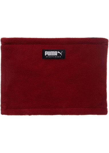 Puma Black/Red Fleece Reversible Neck Warmer