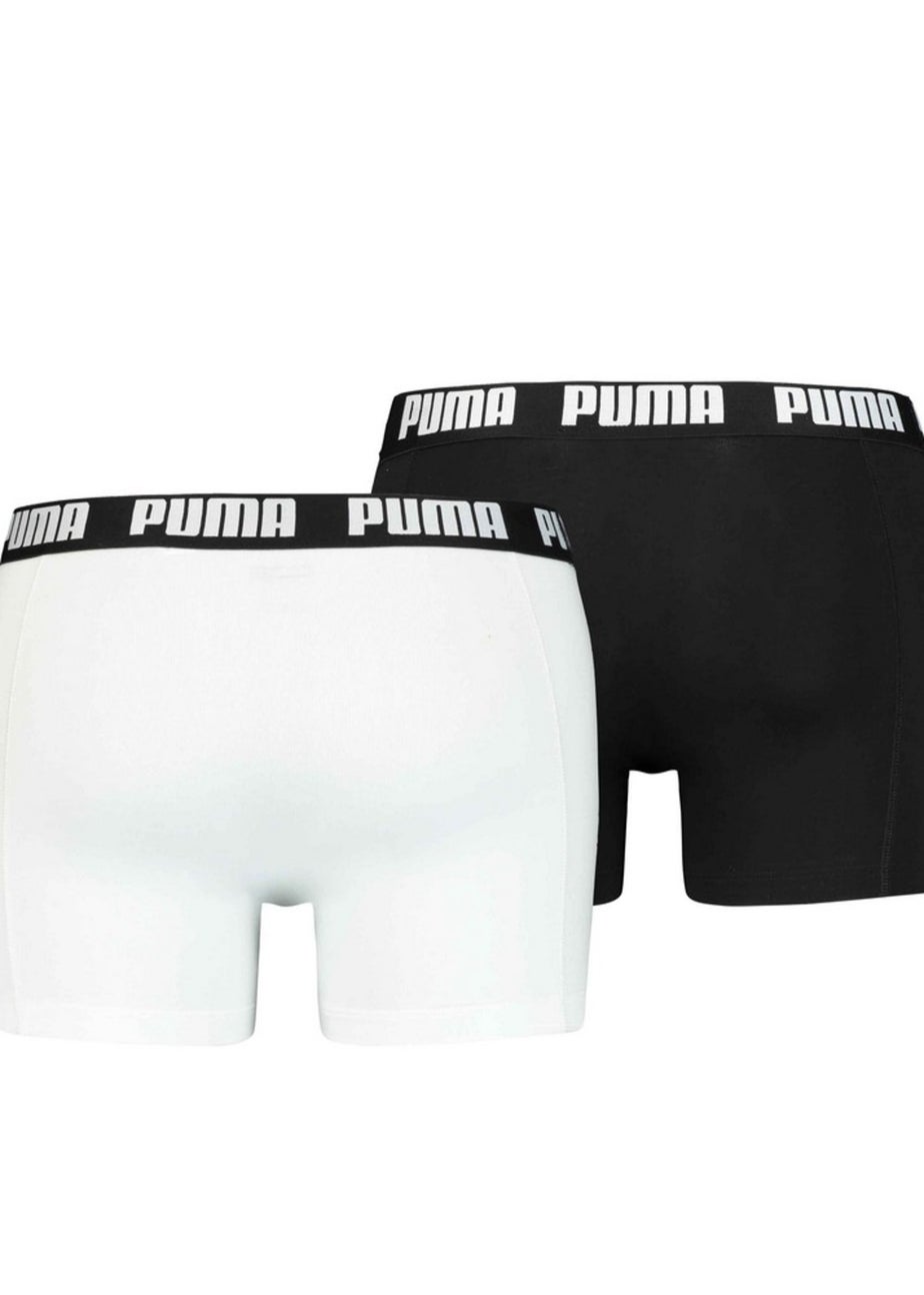 Puma Black/White Basic Boxer Shorts (Pack of 2)