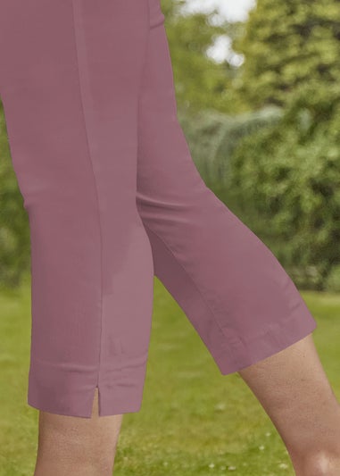 Roman Dusky Pink Cropped Stretch Trouser Capri Summer Leggings 3/4 Pedal Pushers