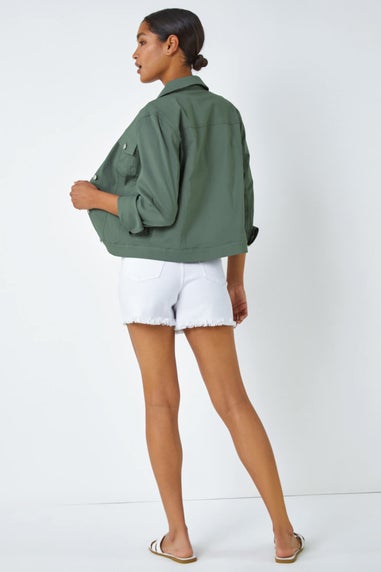 Roman Khaki Stretch Pocket Detail Jacket