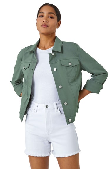 Roman Khaki Stretch Pocket Detail Jacket