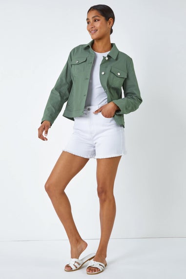 Roman Khaki Stretch Pocket Detail Jacket