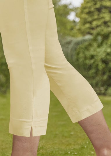 Roman Lemon Cropped Stretch Trouser Capri Summer Leggings 3/4 Pedal Pushers
