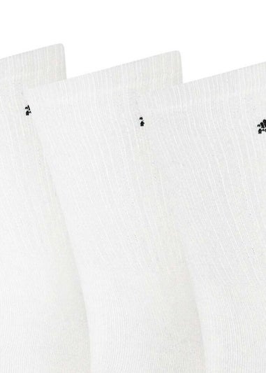 Puma White Crew Sports Socks (Pack of 3)