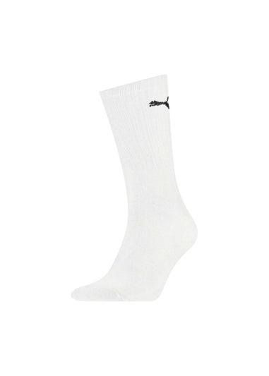 Puma White Crew Sports Socks (Pack of 3)