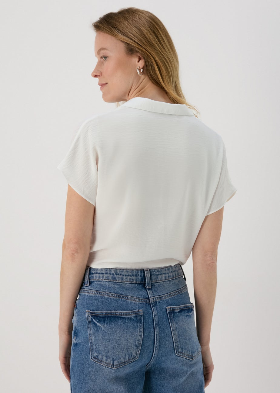 White Tie Waist Shirt