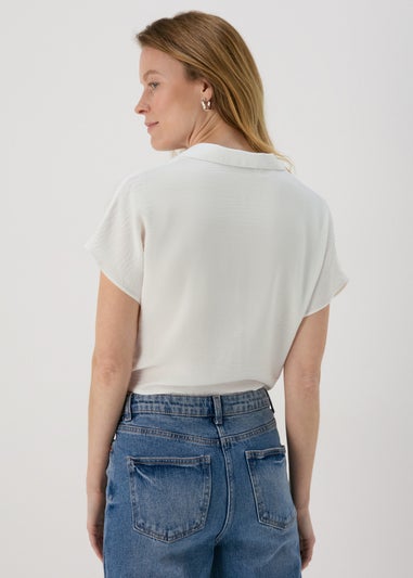 White Tie Waist Shirt