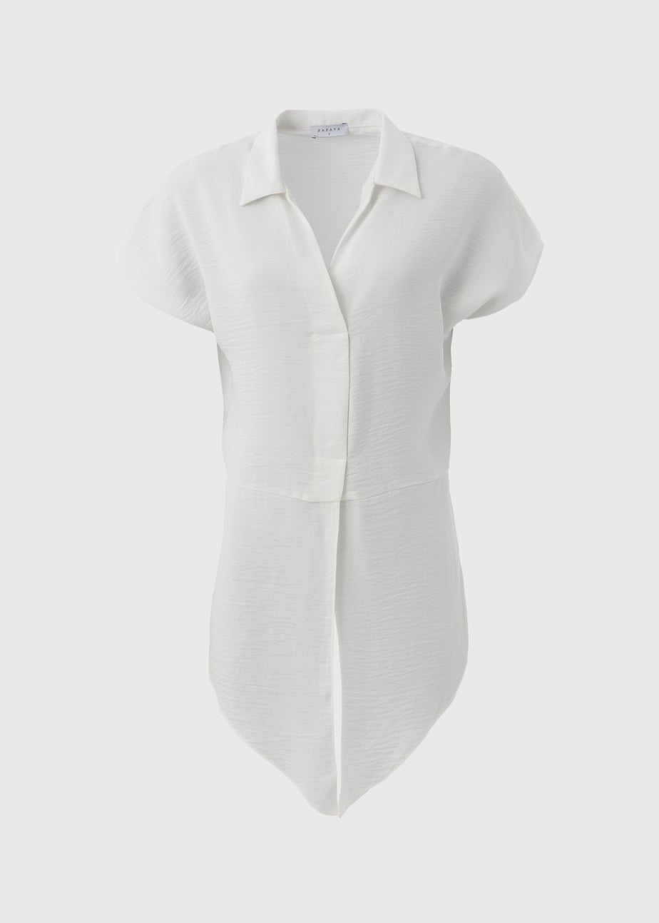 White Tie Waist Shirt