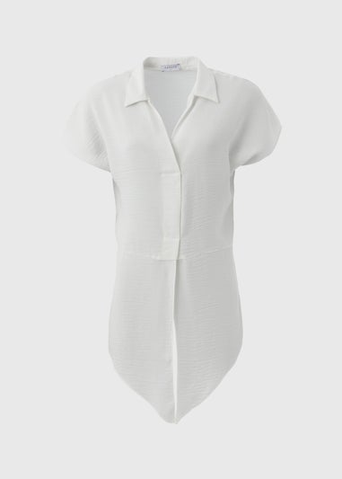 White Tie Waist Shirt