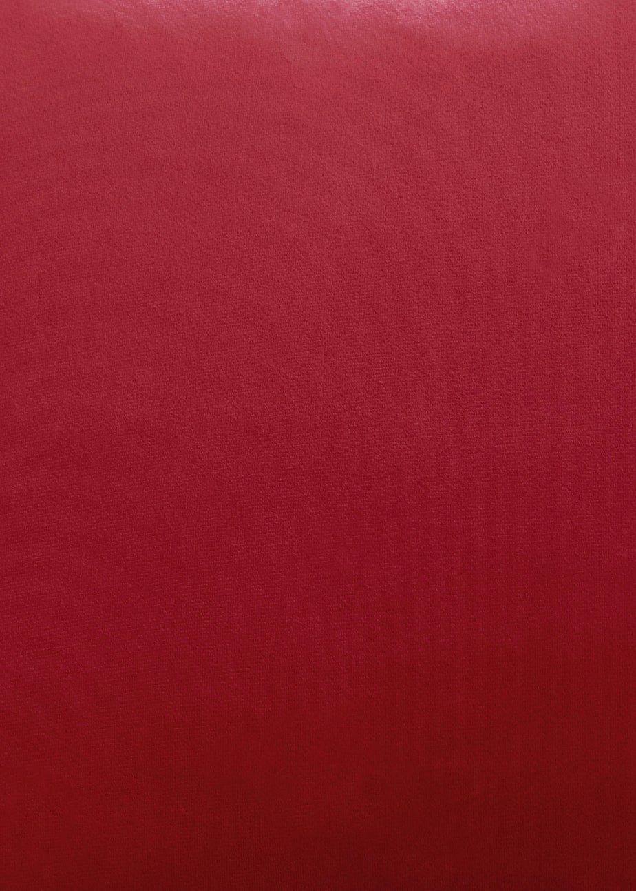 Laurence Llewelyn-Bowen Montrose Velvet Blackout Red Eyelet Single Panel Door Curtain