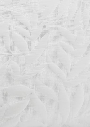 Serene Luana Soft Touch Pinsonic White Bedspread