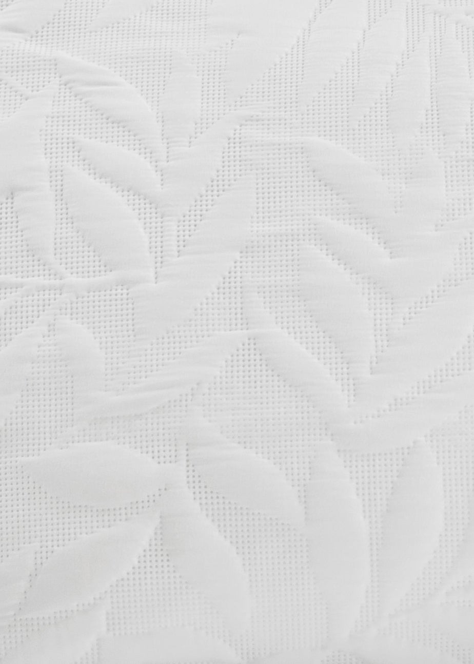 Serene Luana Soft Touch Pinsonic White Bedspread