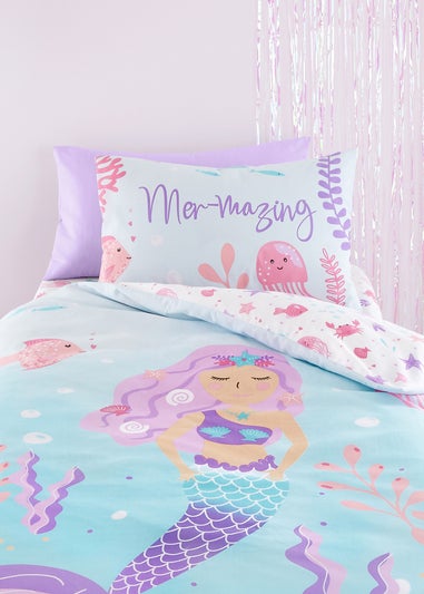 Bedlam Mermaid Vibes Aqua Duvet Cover Set