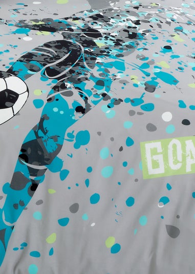 Bedlam Goal Grey Duvet Cover Set