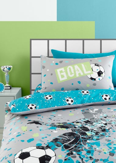 Bedlam Goal Grey Duvet Cover Set