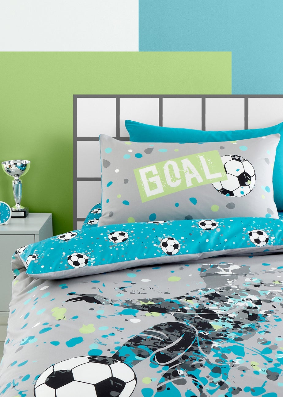 Bedlam Goal Grey Duvet Cover Set