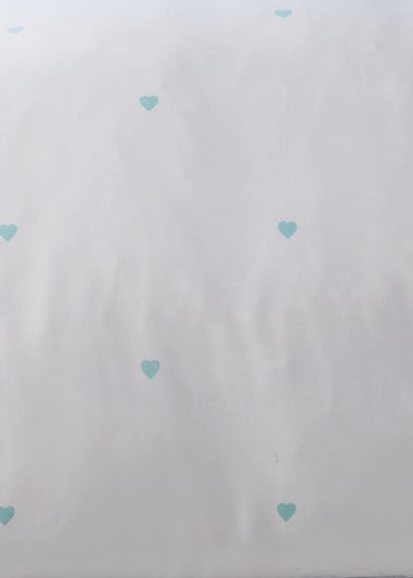 Serene Decorative Heart Blue Duvet Cover Set