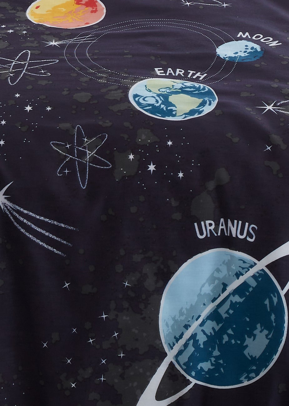 Bedlam Outer Space Black Duvet Cover Set