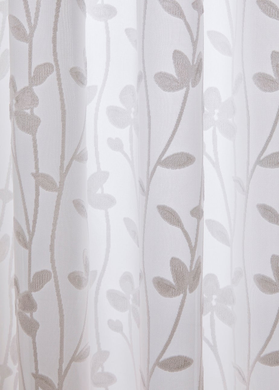 Dreams & Drapes Sophia Jacquard Ivory Pencil Pleat Curtains