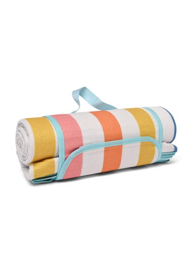 Fusion Carlson Stripe White Picnic Blanket
